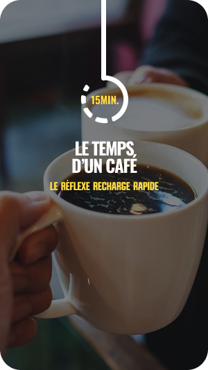 Recharge d’une voiture électrique pendant une pause café