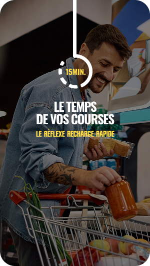 Recharge d’une voiture électrique pendant les courses